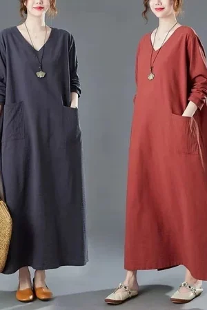 Alinea-Farsha Midi Dress Jumbo Polos Gamis