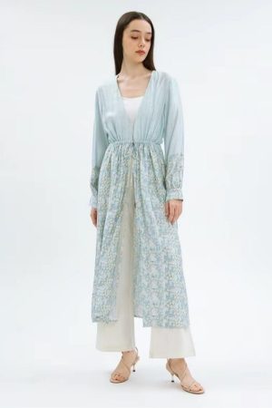 MINIMAL Outer dress soft blue Raya Collection / Baju lebaran