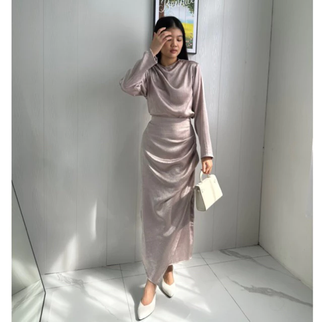 IRANDA SET SILK ONE SET RAYA COLLECTION greystone